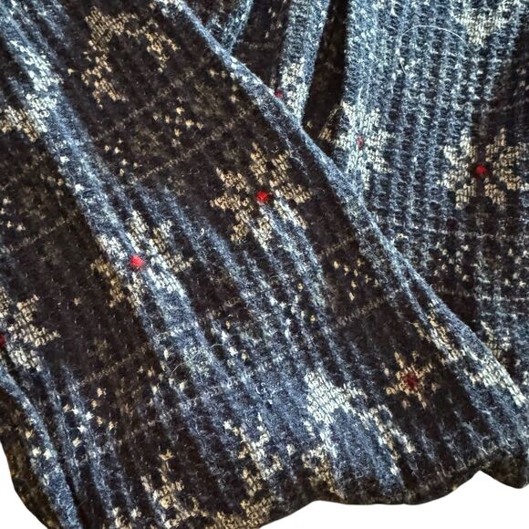 LUCKY BRAND FAIR ISLE DEER VASE LAYER WAFFLE KNIT ONE PIECE SIZE XL - Picture 2 of 5